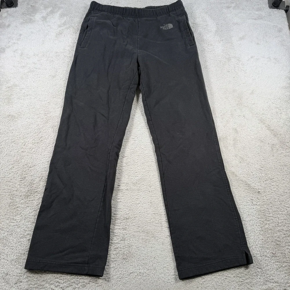 The North Face Sweatpants Mens Medium Black Fleece Drawstring Pocket Gym Outdoor